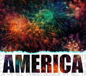 America Fireworks Tumbler