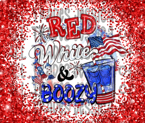Red White and Boozy Tumbler