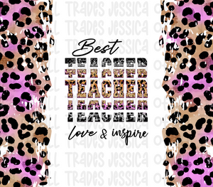 Best Teacher Love & Inspire Tumbler