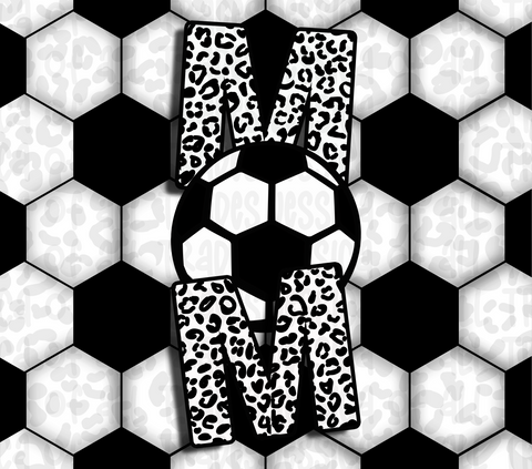 Mom Leopard Print Soccer Tumbler