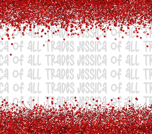 Red Glitter Tumbler