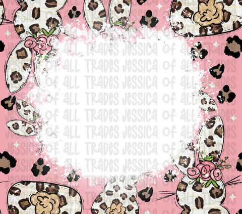Personalized Bunny Leopard Print