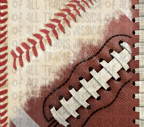 Baseball Football Laces Tumbler