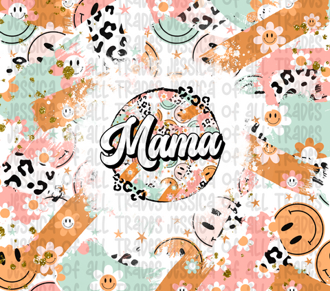 Mama Happy Retro Tumbler