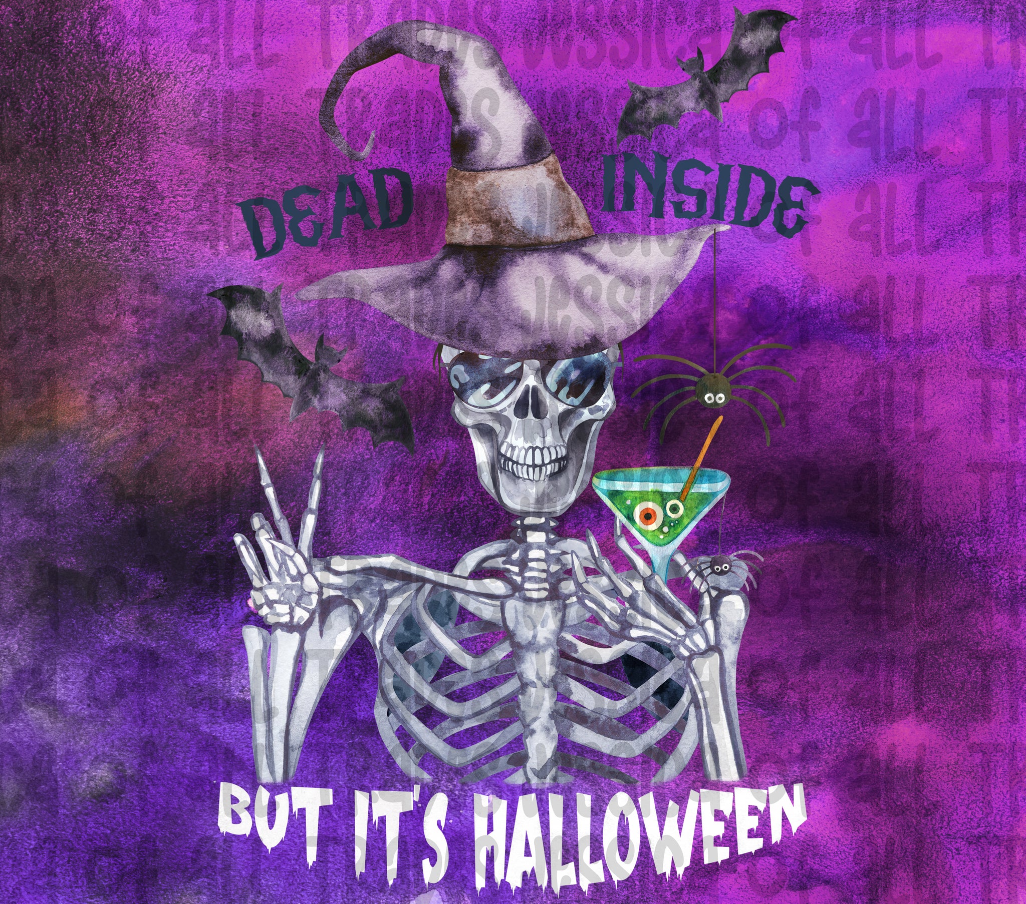 Dead Inside But Its Halloween Tumbler