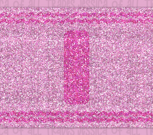 Pink Pastel Glitter Crayon Tumbler