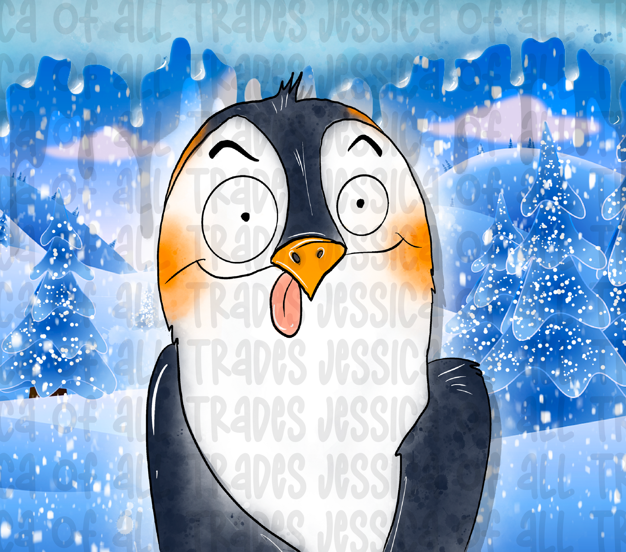 Looney Penguin Tumbler